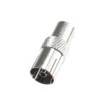 Somogyi Elektronic SOMOGYI Home FST 2 koax aljzat, fém, RG 6 kábelre tekerhető, egyenes kivitel (FST 2)