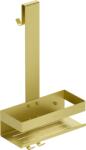 Mexen Brin-1 coș de baie cu suport, auriu periat - 70A8841-55 (70A8841-55)