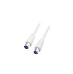 Somogyi Elektronic SOMOGYI Home RF 10X koax kábel, dugó-aljzat, 10m, dupla árnyékolás (RF 10X)
