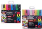 uni Marker varf 1.8-2.5 mm UNI Posca PC-5M, 8 culori/set calde