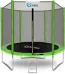 INLEA PREMIUM Jump Trambulin külső védőhálóval 180 cm - világoszöld (IN02-0005) - inlea