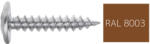  Lapos nagyfejű önmetsző lemezcsavar 4, 2x19mm festett RAL8003