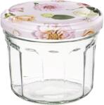 Gastro Borcan pentru conservare 240 ml, roz, cu capac filetat Springflower
