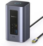 Baseus DOCKING STATION Baseus Spacemate RD1 12 in 1, input USB Type-C, output 2xHDMI 4K@60Hz, 2xUSB-C (10Gbps), 2xUSB-A (5Gbps), 2xUSB, 1xRJ45, card reader SD/micro SD, 1XUSB-C (B00568103813-00)