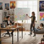 ergo office mobile dry erase board horizontal orientation white single sided with shelf board dimensions 1190x790mm ER-306 (ER-306)