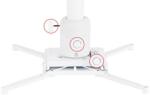 Multibrackets Suport videoproiector de tavan Multibrackets 0728, max 15 kg, alb (7350073730728) - ury