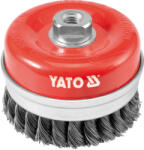 TOYA YT-4769 Fazékkefe acél csavart 100mm M14 (4769) (YT-4769)