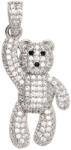 ElectraStore Pandantiv Argintiu Teddy Crystal (C4775)