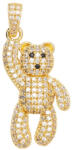 ElectraStore Pandantiv Auriu Teddy Crystal (C4774)