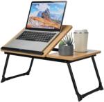 StableDesk Masa pentru Laptop Pliabila StableDesk®, 55x32x25 cm, Pentru Pat si Canapea, Unghi Reglabil in 5 Trepte, Antiderapanta, cu Suport Laptop, Pahar si Mou (SD-266-ST) Suport laptop