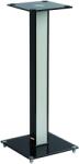 DATMAN Set 2 Suporturi de Podea pentru Boxe Bookshelf si Center-Channel, DATMAN® Apollo Pillar, 73 cm, din Aluminiu, Sticla Securizata si Lemn, Spike-uri pen (DAT-454-ST)