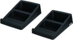 StableDesk Suport pentru 2 boxe de birou StableDesk, Inclinat 15°, anti-vibratii, Pentru boxe bookshelf si monitoare studio, Optimizeaza directia sunetului - Neg (SD-251-M)