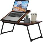 StableDesk Masa pentru Laptop Pliabila StableDesk®, 55x32x25 cm, Pentru Pat si Canapea, Unghi Reglabil in 5 Trepte, Antiderapanta, cu Suport Laptop, Pahar si Mou (SD-266-RB) Suport laptop