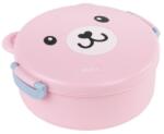 DERFORM Cutie rotundă pentru prânz, cu ursuleți, roz