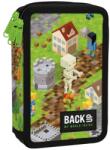 DERFORM Penar cu trei compartimente, echipat cu rechizite model Minecraft Gamer - BackUp Penar