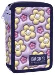 DERFORM Penar cu trei compartimente, echipat cu rechizite model Bunny Bloom Flori 3D - BackUp, Penar