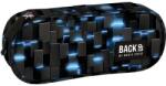 DERFORM Penar cu fermoar, formă ovală, model Blue Iron - BackUp Penar