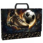 DERFORM Mapă din carton laminat cu mâner, închidere cu clemă, A4, model Golden Ball - Derform, 5cm
