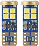 AMiO Bec LED T10 Canbus alb 12-24V 2.3W 12 SMD pentru pozitie, set 2 buc (AM01636)