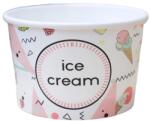 Szidibox Karton Ice Cream" Fagylaltos papírpohár, fagyis pohár, kehely, tégely 130ml 25db/cs (SZID-00673)