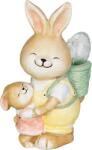 MagicHome Decoratiune de Paste cu iepuras si pui, ceramica, 17, 8x25, 5x39 cm (8091823)