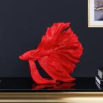 IV Interior Concept Statueta decorativa extravaganta Fisch Crowntail 35cm, rosu (A-43173 VC)