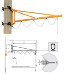 LINK SPA Macara pivotanta de perete M1310 200 kg 7035 mm