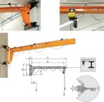 LINK SPA Macara pivotanta de perete M1330 500 kg 4000 mm