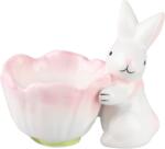 MagicHome Iepuras decorativ MagicHome cu bol pentru oua, roz, 7x9x8 cm (8091826)