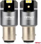 AMiO Set bec LED Canbus PRO BAY15D P21/5W alb 12/24V, 4x3030 SMD (AM03585)