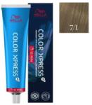 Wella Vopsea de par permanenta Wella Professionals Color Xpress 7 1, Blond Mediu Cenusiu, 60 ml