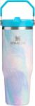 STANLEY Pahar termic cu mâner și pai IceFlow Sea Glass Plume 890 ml (10-13424-663)