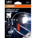 OSRAM LEDsBIKE Compact 50 Set kerékpár lámpa szett első és hátsó Stop (LEDBL104 SET)