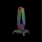 MARVO HDP MARVO Kobe 30 RGB világítású fejhallgató tartó - fekete (HZ-10)