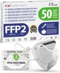 FFP2 Maszkok FFP2 Nr 50 db fehér Ce, hipoallergén, kényelmes, állítható