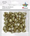 Titanum Hungarocell dekoráció Csillámos szívek arany 18x20 mm 50 db Titanum (TI649774-65047)