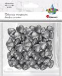 Titanum Hungarocell dekoráció Csillámos szívek ezüst 18x20 mm 50 db Titanum (TI649775-65054)