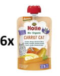 Holle Bio Répa Macska 100% sárgarépa-, mangó-, banán- és körtepüré 100 g (7640161877344)