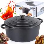 Vilde Öntöttvas fazék bogrács fedővel, kerek 22 cm 2, 6L (5900670102279)