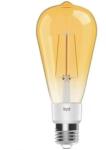Yeelight Smart LED Filament Bulb ST64 - vintage okosizzó Wi-Fi, E27, 6W, 500 lm, meleg fény (2700K) (YLDP23YL)