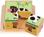 2Kids Toys Wooden Blocks Farm 2 кубчета от дърво 18m+ 4 бр