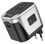 HOCO AC5 World utazó univerzális adapter töltő 2x USB-A (UK/EU/US/AUS) 12W (HOCO_HC778284) (HOCO_HC778284)