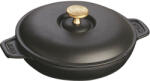 Staub Öntöttvas sütőtál, fedővel, fekete, Ø 20 cm (ST1332025)