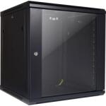 Inter-Tech SMA-6612 fali rack szekrény 12U fekete 88887254 (88887254)
