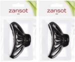 ZANSOT Zansot, ívelt nagyméretű 9, 5 cm, fényes fekete (4945)