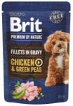  Brit Premium csirkemellfilé csomagok mártásban, zöldborsóval, 85 g