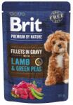  Brit Premium filé tasakok mártásban bárányhússal és zöldborsóval 85g