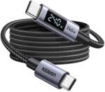UGREEN USB Type-C Összekötő Fekete LED 240W 300cm 65868 (65868)