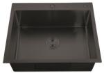Mixxus HM5843-215 NANO-BLACK (3.0/0.8) rozsdamentes acél konyhai mosogató - pepita - 41 890 Ft