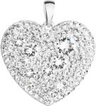 Evolution Group 34243.1 szív, Swarovski® kristályokkal díszítve (925/1000, 2 g)
